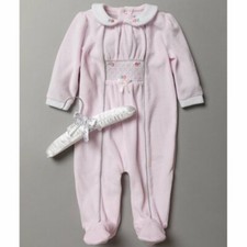 Baby girls pink velour tiny - baby,