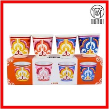 Bialetti Set 4 Bicchierini Espresso Cups 4x Moka Shot 60ml Coffee Cup Italia