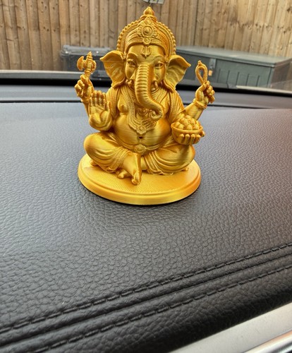 Printed gold ganesha - gold,