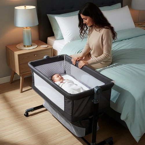 Baby bedside crib bassinet - crib,