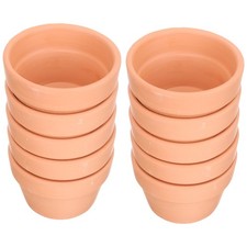  10 Pcs Planter Clay Pots for Plants Garden Succulent Shallow Terracotta