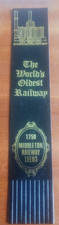 Middleton Railway 🚂 Leeds Yorkshire Black Vintage Leather Bookmark GVC!! B125