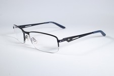 Quiksilver Eyeglasses QS 49 Mens Blue Semi-Rimless Metal Eyewear Glasses Frames
