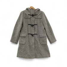 Burberry Coat Size 12R Grey Wool Speciality Dufflecoating Womenswear- Preloved