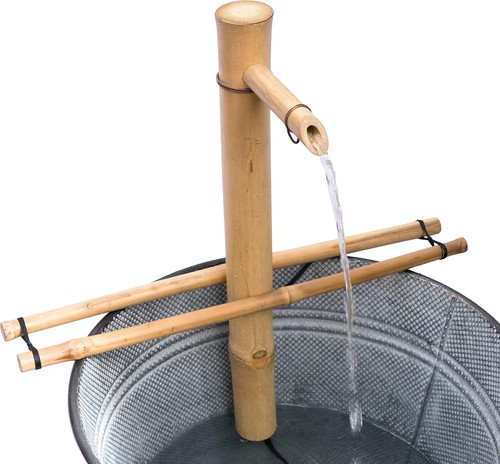 Outdoor bamboo fountain - outdoor,