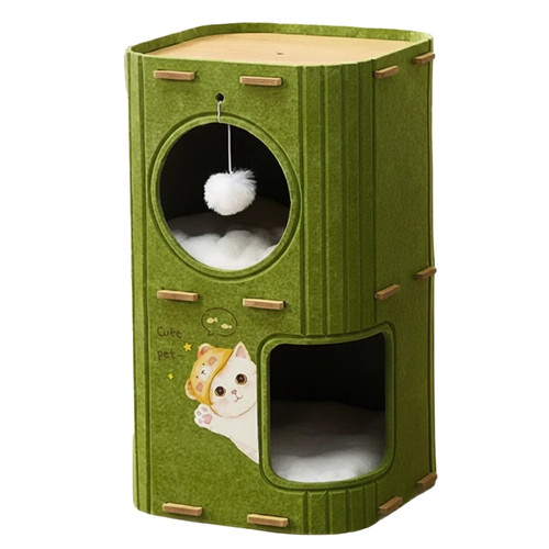 Double layer felt cat - double,