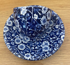 Vintage burleigh blue calico - vintage,
