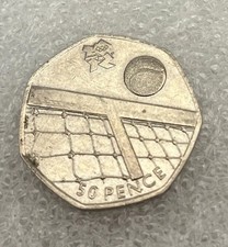 The London Olympic [Tennis]  50p Coin 2011 Rare Collectible