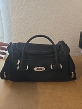 Vintage HEAD Holdall Bag Gym Bag Retro Black Canvas Missing Strap 