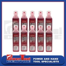 Stihl Genuine HP two-stroke engine oil (Red) 100ml Pack of 10 - 07813198401