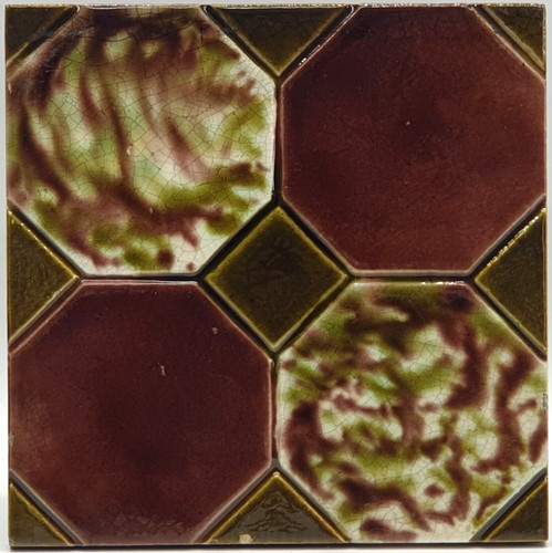 Antique fireplace tile - fireplace,