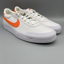 Nike Shoes Mens US 12 White Safety Orange Court Shot Casual Sneakers FQ8146-108