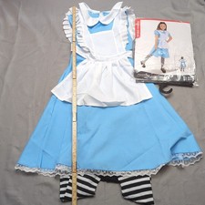 Bristol Novelty Alice Kids Girls Large Dress Apron Tights Fancy Costume Outfit