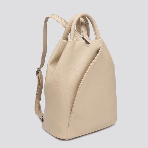 Faux leather backpack - faux,