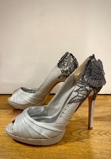 Brand new Silver-Grey Satin