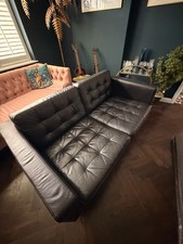Ikea landskrona sofa - ikea, black