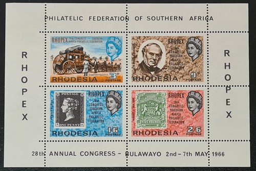 Rhodesia 1966 rhopex block - rhopex, 1