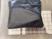 Tula Small Black Leather Crossbody Shoulder Bag Vintage