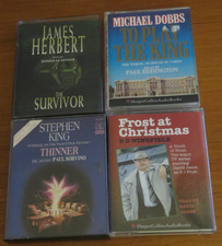 Lot DD 4 x Audio Books Cassettes James Herbert: Stephen King: Michael Dobbs: RD