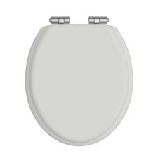 Heritage Chantilly Toilet Seat with Soft Close Chrome Hinges - TSDGR101