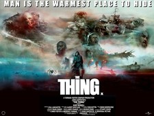 THE THING 1982 quad poster print 30x40"   John Carpenter  Kurt Russell FREE P&P