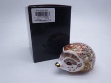 ROYAL CROWN DERBY MISTLETOE HEDGEHOG PAPERWEIGHT