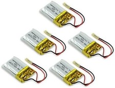 Set of 5 LiPo batteries 150mAh
