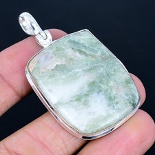 Orange Seraphinite Gemstone Handmade Antique Design Pendant Jewelry Gift 2.29"