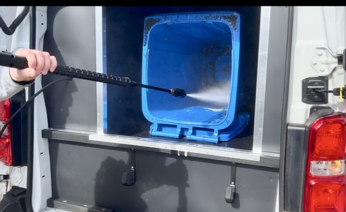 Wheelie bin cleaning van - bin,