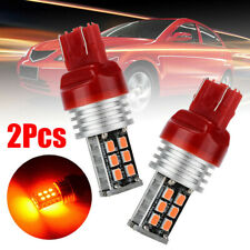 2Pcs T20 7443 15 Red LED Dual Filament Car Brake Stop Tail Light Lamps Bulbs 12V