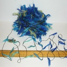 50g balls Blue Green Feather