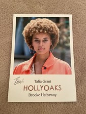 TALIA GRANT     (HOLLYOAKS) PRESIGNED CAST CARD