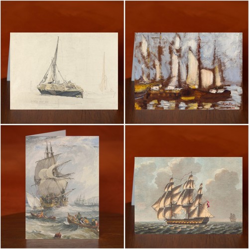 Sailing art print greeting - sailing,