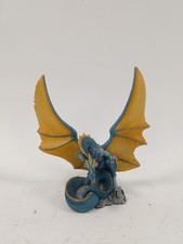 ENCHANTICA Collectible Blue & Yellow Dragon Figurine Mythical Creature Ornament