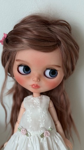Custom blythe style doll long - blythe, doll,