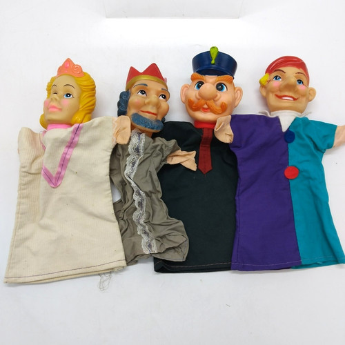 Vintage punch judy style - x4, &
