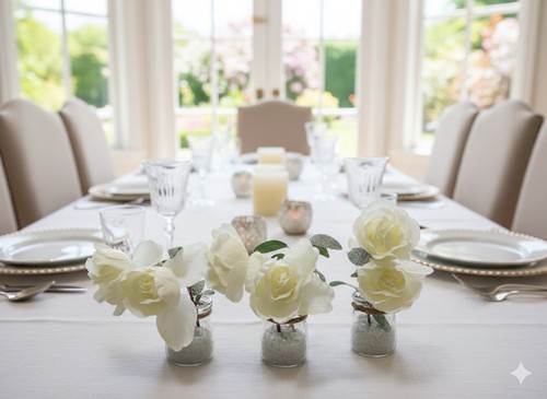 Set shabby chic white - 3,