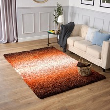Orange Blend Thick Shaggy Rug