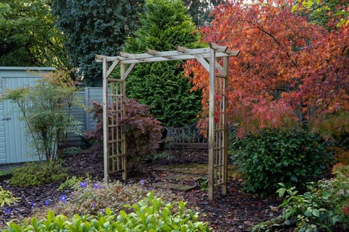 Wooden garden arch - wooden,
