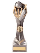 Cricket Trophies Falcon Cricket Bat Ball & Stumps Trophy 5 Sizes FREE Engraving