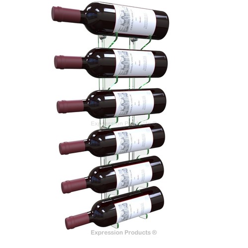 Wine bottle rack - bottle, (acrylic)