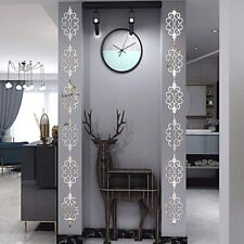 30PC 3D Mirror Flower Silver Self Adhesive Decal Wall Sticker Acrylic Home Decor