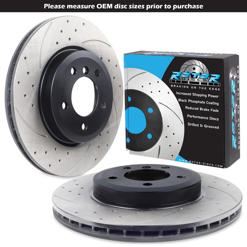 Front drilled grooved 325mm - drilled,