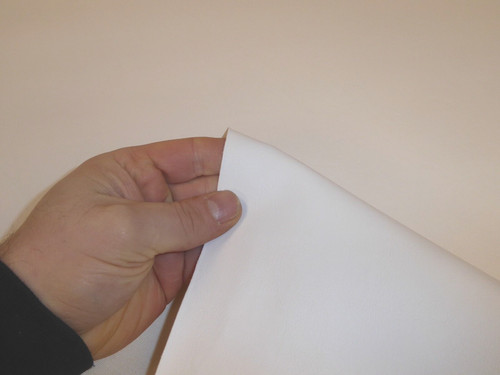 White faux leather fabric - white,