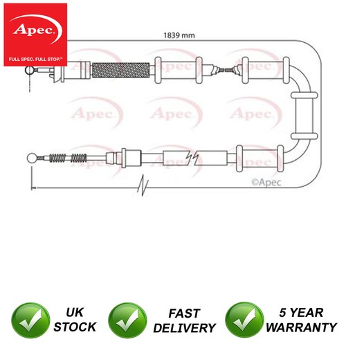 Hand brake cable rear - brake,