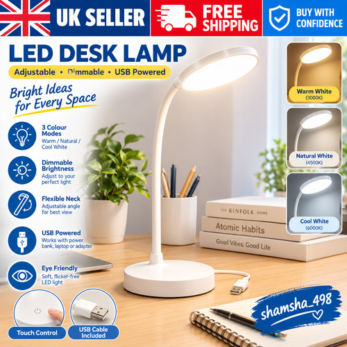 Led daylight desk lamp - led,
