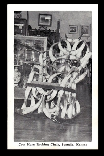 Cow horn rocking chair scandia - horn,