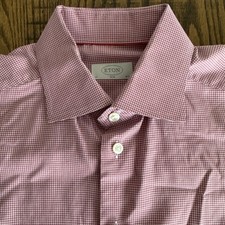 Eton Shirt Mens 42 16.5 Slim