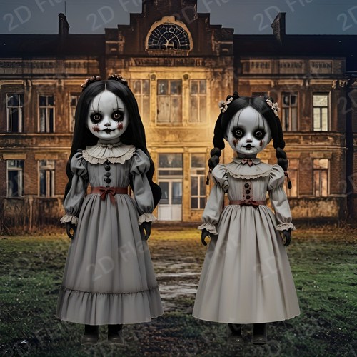 2pcs halloween ghost doll - 2pcs,