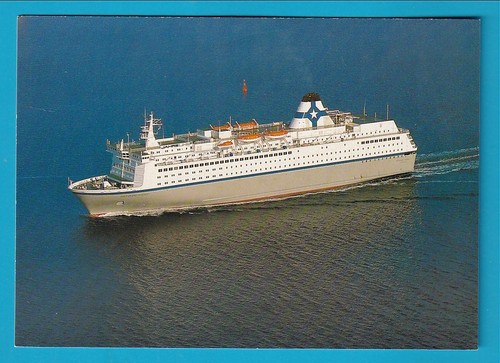 Original postcard ferry - original,